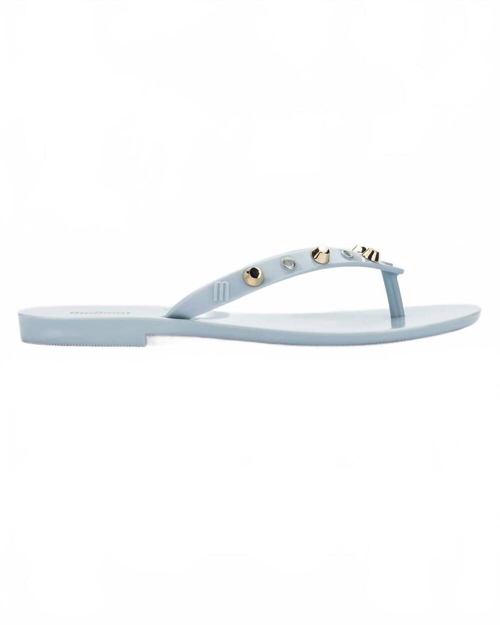 NEW MELISSA women's harmonic stud sandal in light blue